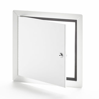 AHD-10-60-110- Flush Universal Access Door with Exposed Flange. Key-operated cylinder cam latch. Piano hinge. Gasket.