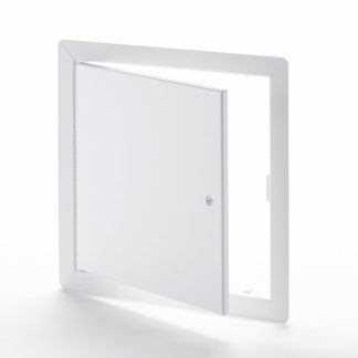AHD-90-110- Flush Universal Access Door with Exposed Flange. Pinned hex-head cam latch. Piano hinge.