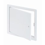 MDS-35- Medium-Security Flush Universal Access Door with Exposed Flange. Screwdriver-operated cam latch. Piano hinge.
