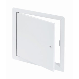 MDS-35- Medium-Security Flush Universal Access Door with Exposed Flange. Screwdriver-operated cam latch. Piano hinge.