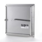 Fire-Rated Uninsulated Stainless Steel Access Door with Exposed Flange self-latching and ring tool-key operated slam 2