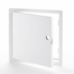 PFN-85- Fire-Rated Uninsulated Access Door with Exposed Flange. Mortise slam latch. Piano hinge.